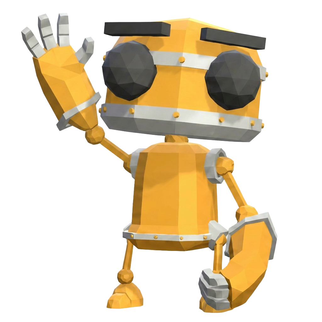 Werkpro6 robot zwaait gedag